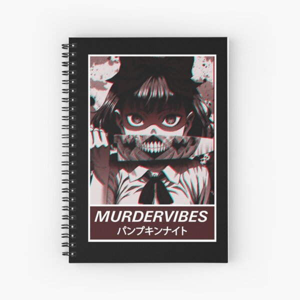 "MURDER VIBES" - Manga esthétique Streetwear moderne Cahier à spirale