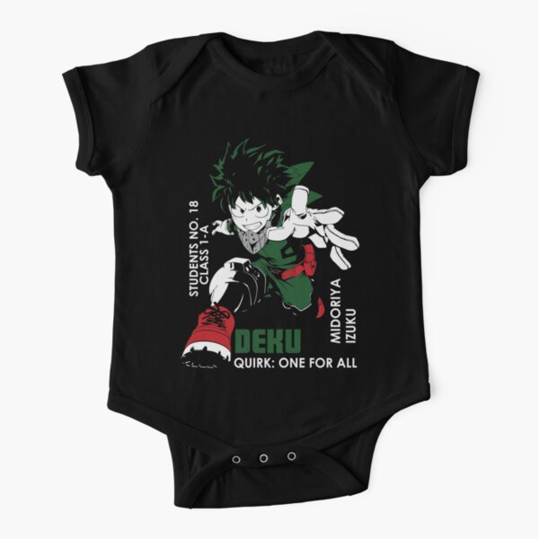 My Hero Academia Short Sleeve Baby One Piece Redbubble - boku no roblox tomura all for one quirk