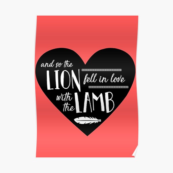 And So the Lion Fell In Love with the Lamb - Twilight Poster