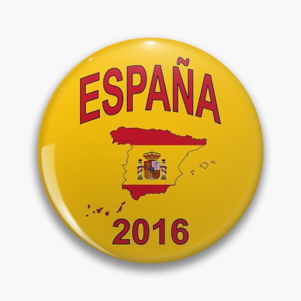 Item preview, ESPAÑA 2016 - Spain Country Map Outline with Spanish Flag as Background - Red on Yellow  designed and sold by ramiro.