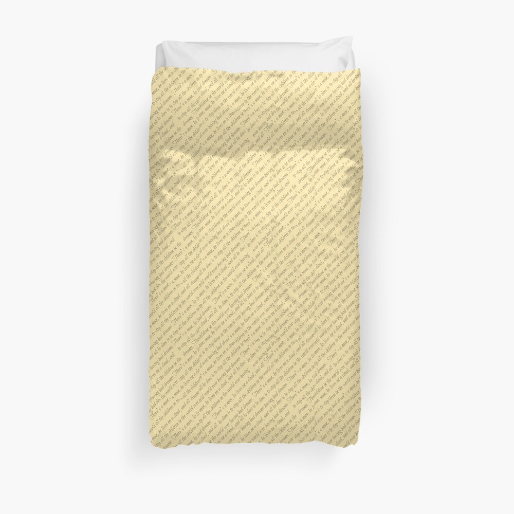 A Man on A Cloud Duvet Cover