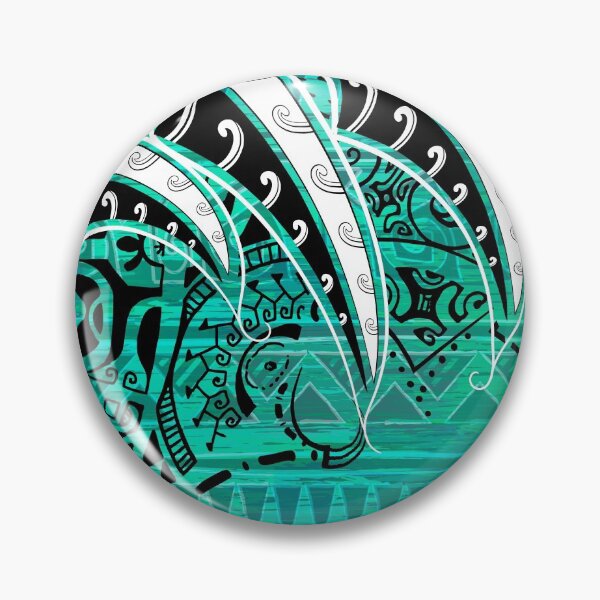 Item preview, Samoan - Hawaiian - Polynesian Teal Village Tribal Ink designed and sold by sunnthreads.
