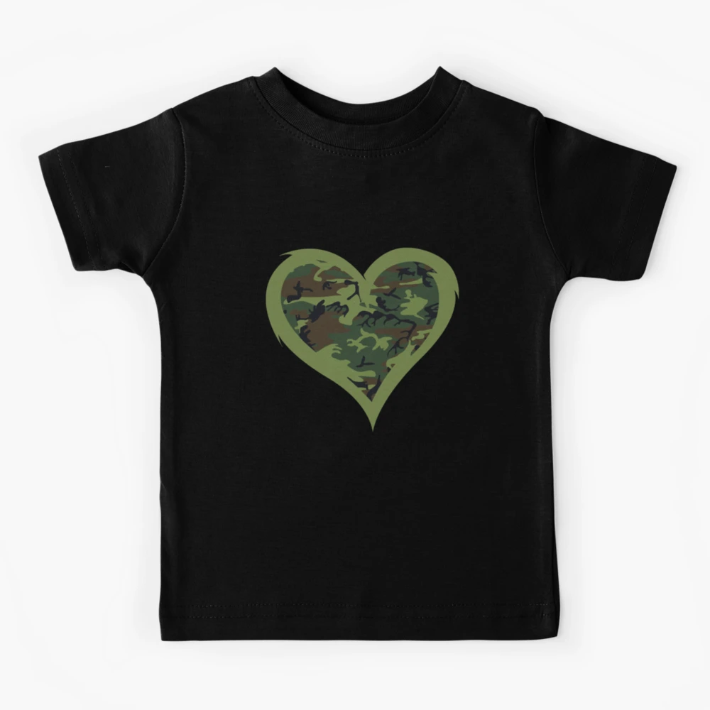 Camo heart hot sale shirt