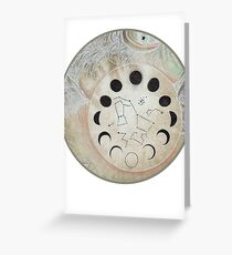 White Night Sky Greeting Card