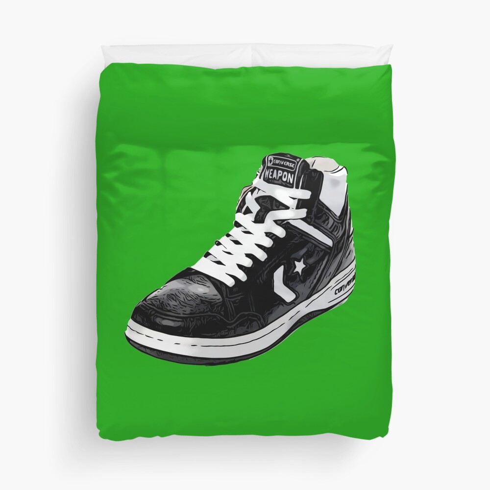 Larry Bird Converse Weapon 1986 Duvet Cover for Sale by SergeantSwagger Redbubble