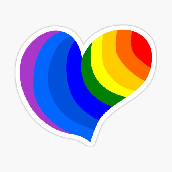 Rainbow Heart Thank you NHS Sticker