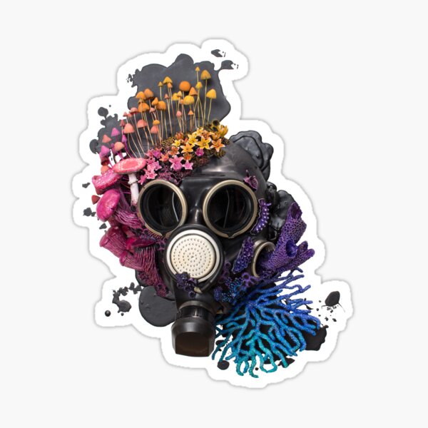 Breathe - Growth on Gaz Mask Sticker