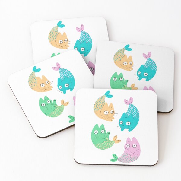 Aperçu de l'œuvre Purrmaids pastel créée et vendue par kattvalk.