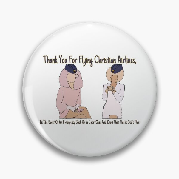 Trixie and Katya - Christian Airlines Pin