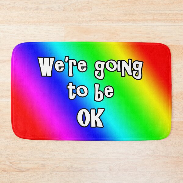 Item preview, We're going to be okay rainbow background designed and sold by goldenanchor.