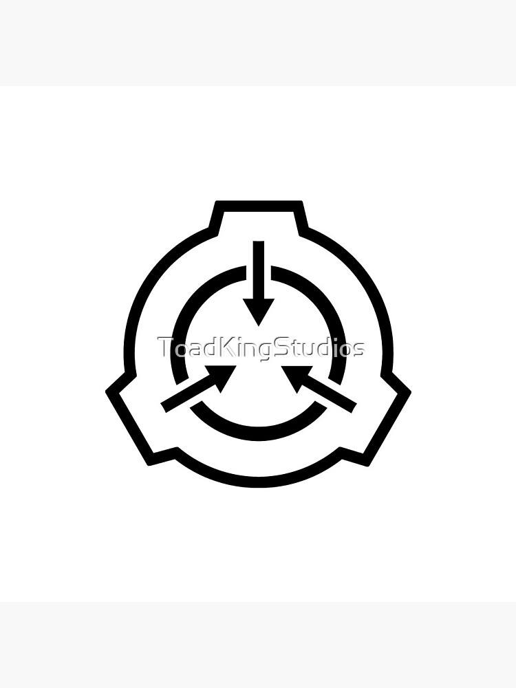 SCP Foundation Logo Black lines Pin for Sale by ToadKingStudios