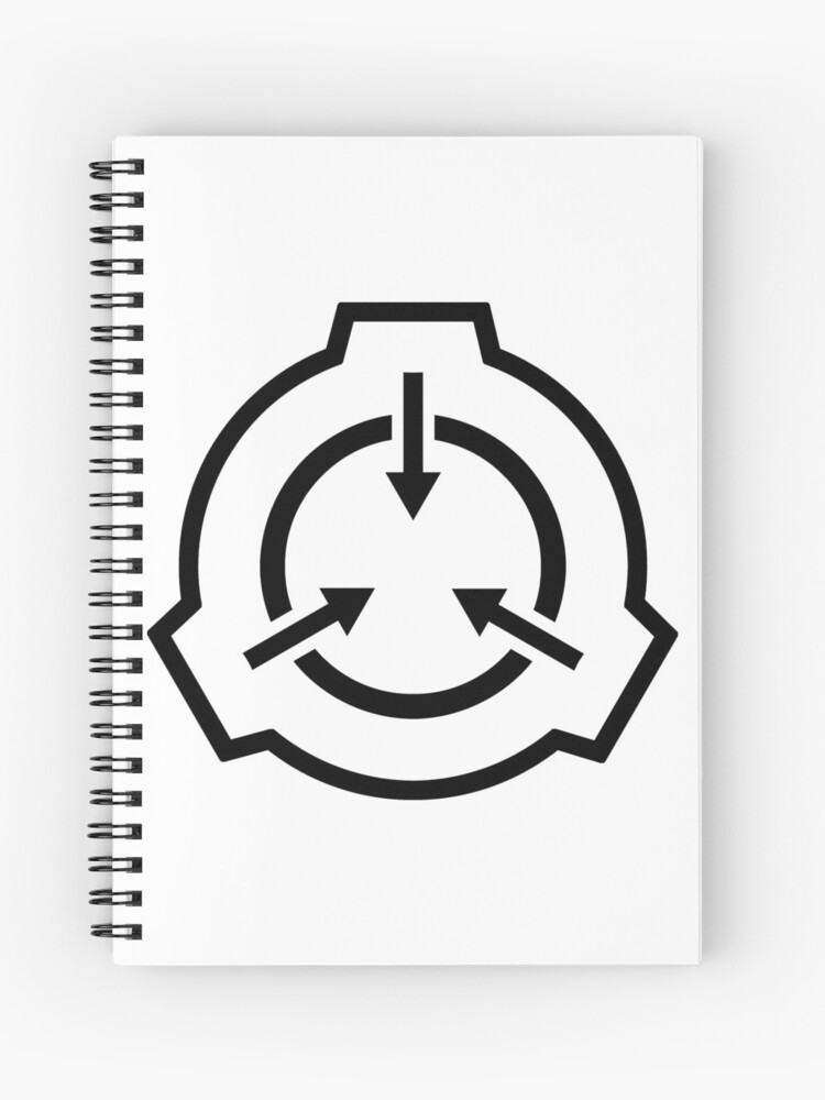 SCP Foundation Logo Colors Spiral Notebook for Sale by ToadKingStudios