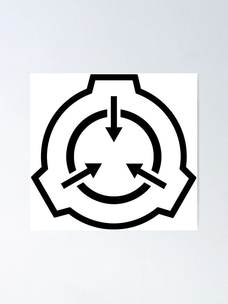 SCP Foundation Logo, repeating of course Poster for Sale by  ToadKingStudios