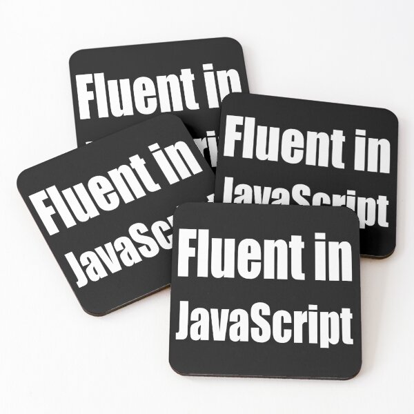 Item preview, Fluent in JavaScript - White on Yellow/Gold for Web Developers designed and sold by ramiro.