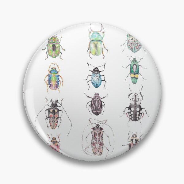 Item preview, A rainbow of watercolor beetles designed and sold by wanderinglaur.