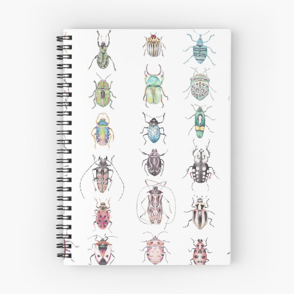 Item preview, A rainbow of watercolor beetles designed and sold by wanderinglaur.