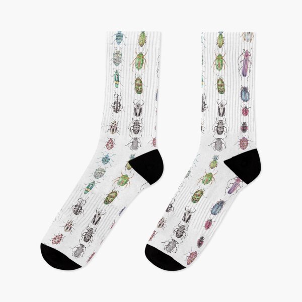 Item preview, A rainbow of watercolor beetles designed and sold by wanderinglaur.