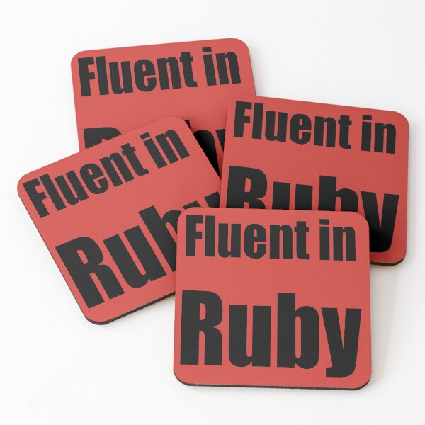 Item preview, Fluent in Ruby - Black on Red for Ruby Programmers designed and sold by ramiro.