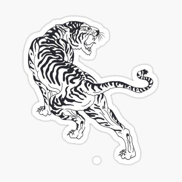 Tiger Tattoo Stickers for Sale | Redbubble