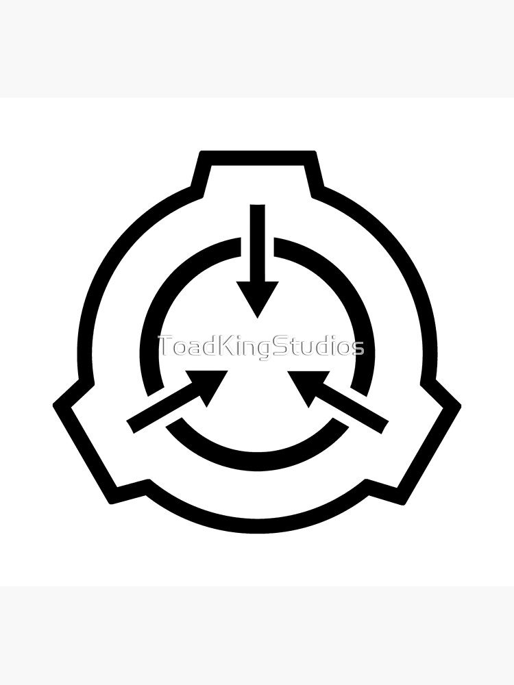 SCP Foundation Logo, repeating of course Poster for Sale by  ToadKingStudios