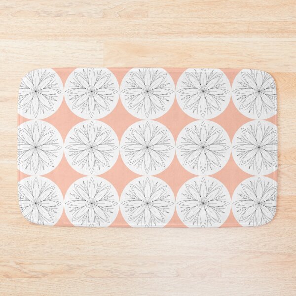 Item preview, Geometric Flower - Coral designed and sold by J-MT.