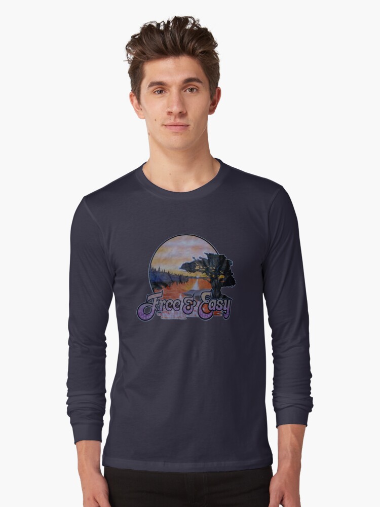 Thumbnail 1 of 5, Long Sleeve T-Shirt, Free and Easy designed and sold by DamienOujia.