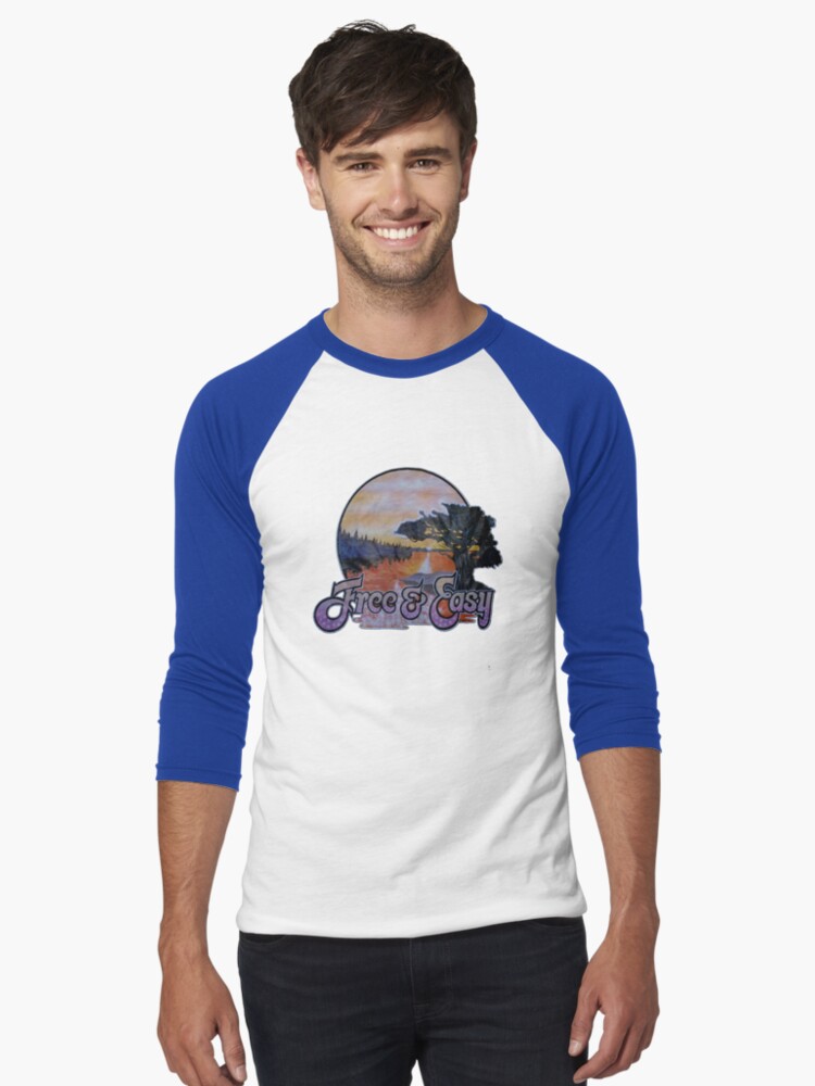Thumbnail 1 of 3, Baseball ¾ Sleeve T-Shirt, Free and Easy designed and sold by DamienOujia.