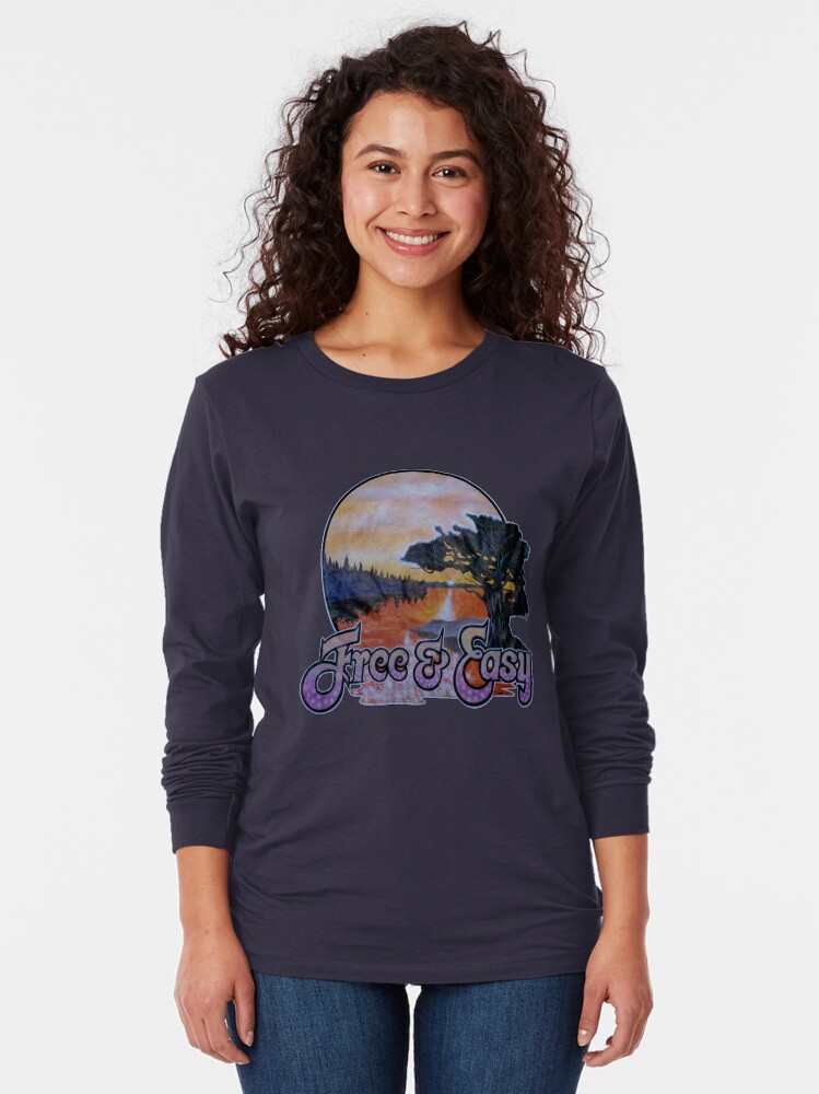 Thumbnail 2 of 5, Long Sleeve T-Shirt, Free and Easy designed and sold by DamienOujia.