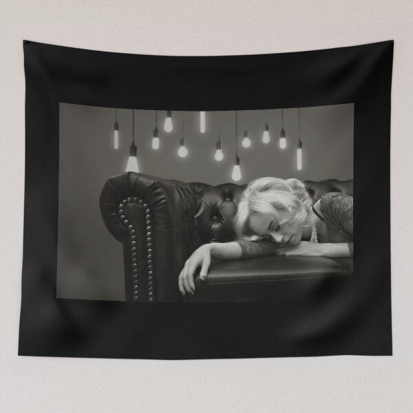 Item preview, Classic Vintage woman lying on the couch 1920 sepia designed and sold by MarketVisionAV.