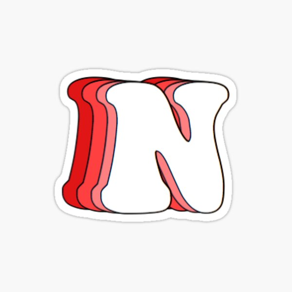 Item preview, Groovy N Sticker - Red designed and sold by Hayley Griggs.