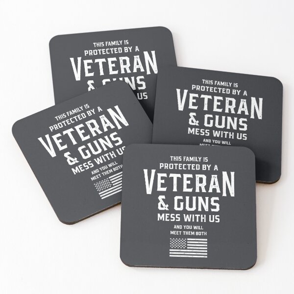 Item preview, This Family is Protected By a Veteran & Guns designed and sold by cidolopez.