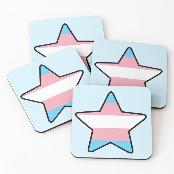 Item preview, Trans Pride Star (updated) designed and sold by SimplyPride.
