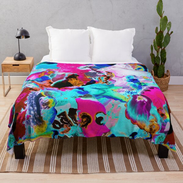 Item preview, Bright and vibrant neon colors abstract art work, patchwork of colours designed and sold by artxphi.