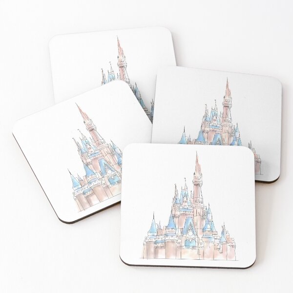 Item preview, Magical watercolor castle designed and sold by Kitkat0001.