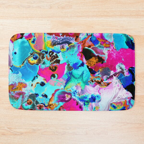 Item preview, Bright and vibrant neon colors abstract art work, patchwork of colours designed and sold by artxphi.