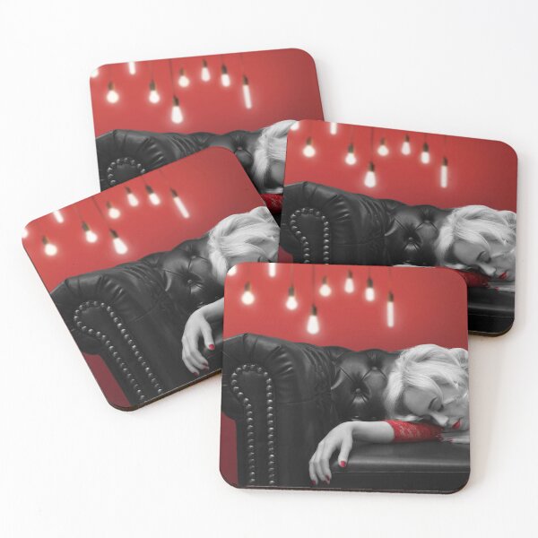 Item preview, woman lying on the couch,fashion Classic Vintage 1920 black white and red designed and sold by MarketVisionAV.