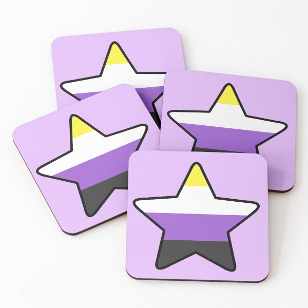 Item preview, Non-binary Pride Star (updated) designed and sold by SimplyPride.
