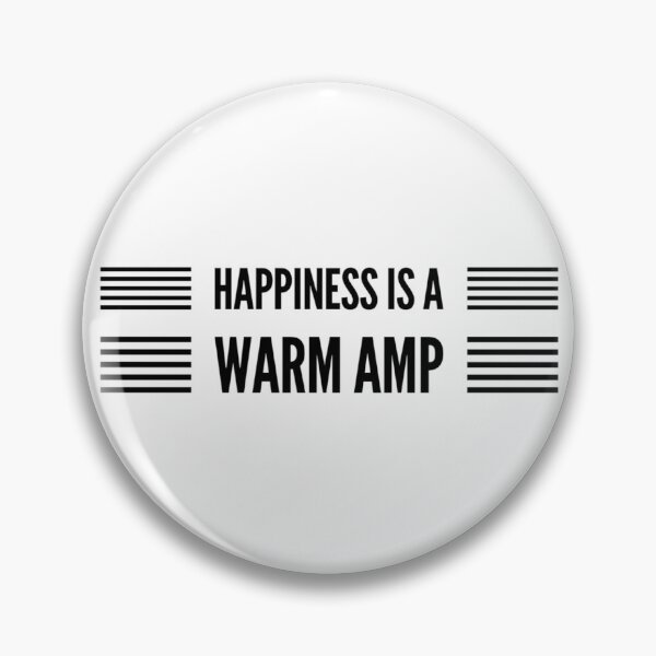 Item preview, Happiness Is A Warm Amp Black Text designed and sold by TWMBDesigns.