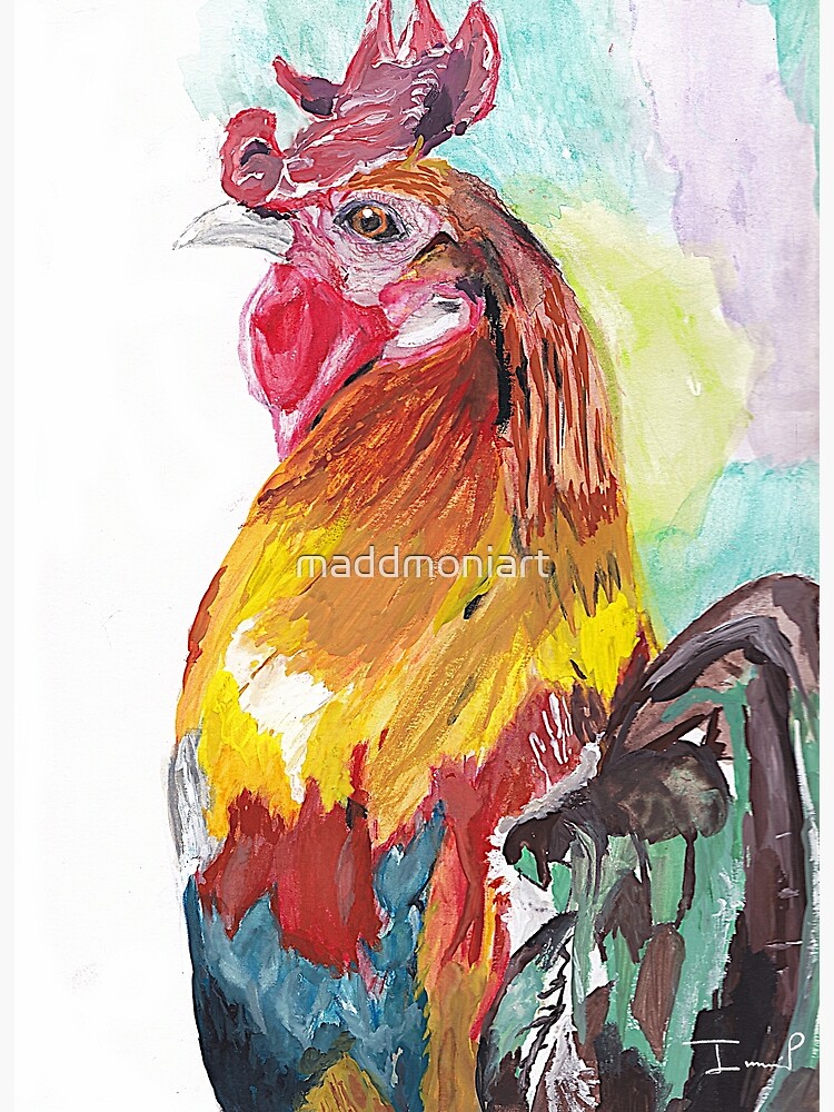 Rooster by maddmoniart