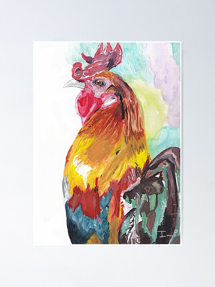 Alternate view of Rooster Poster