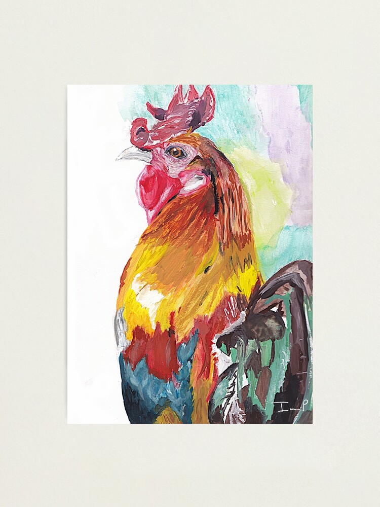 Alternate view of Rooster Photographic Print