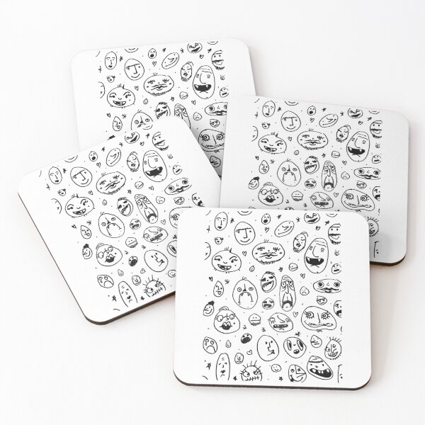 Item preview, Faces n Places (white) designed and sold by Faith McNaughton.