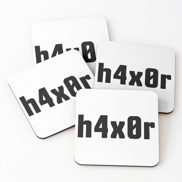 Item preview, h4x0r for Computer Hackers - Black Text Design designed and sold by ramiro.
