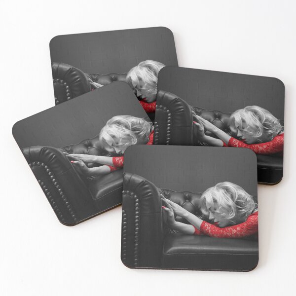 Item preview, woman lying on the couch,fashion Classic Vintage 1920 black white and red designed and sold by MarketVisionAV.