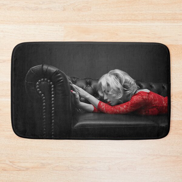 Item preview, woman lying on the couch,fashion Classic Vintage 1920 black white and red designed and sold by MarketVisionAV.