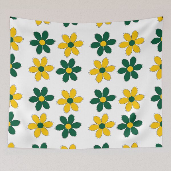 Item preview, Green and Gold Flowers - School Colors designed and sold by Danimw.
