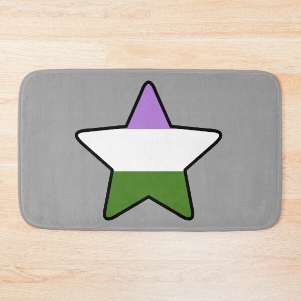 Item preview, Genderqueer Pride Star (updated) designed and sold by SimplyPride.