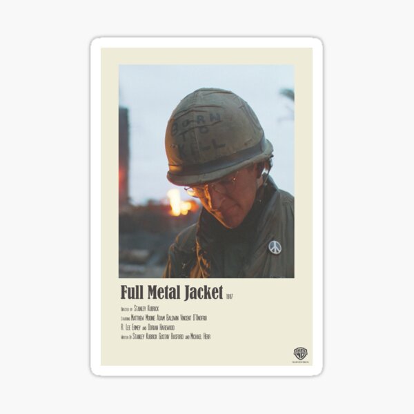 Full Metal Jacket Unchained Polaroid Film Poster Sticker