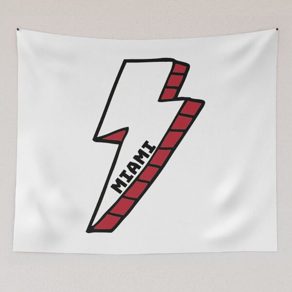 Item preview, Miami of Ohio Lightning Bolt designed and sold by kkosmicki.