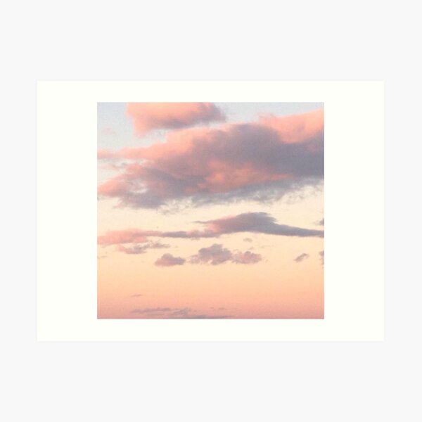 Sunrise Sunset Aesthetic Clouds Art Print By Freshfroot Redbubble